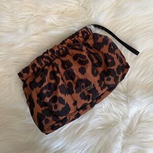 Vince Camuto Leopard-Print Drawstring Pouch - Brown & Black